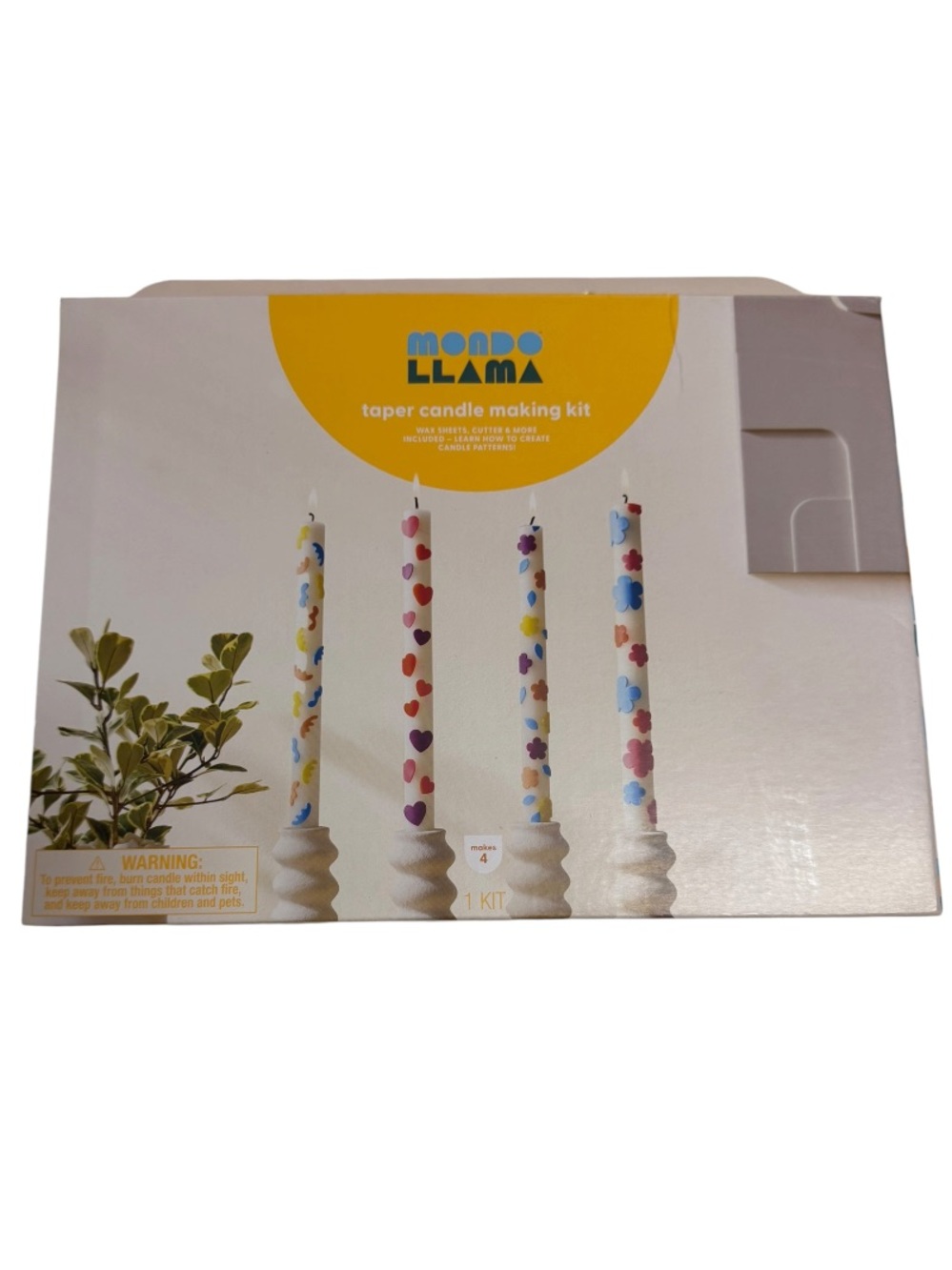 Mondo Llama Taper Candle Making Kit New in Box